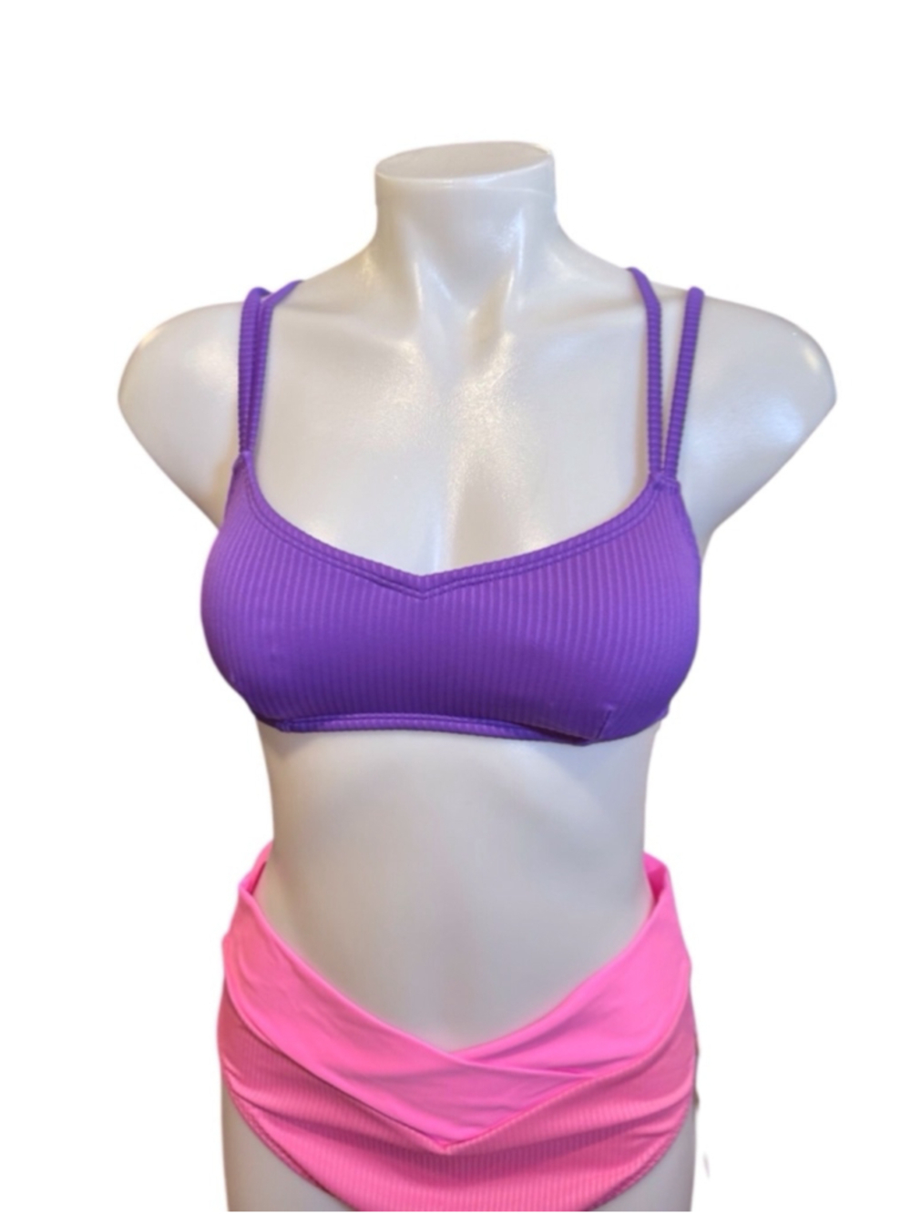 Women's Salt & Cove Bikini Top Size S Purple